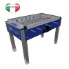 Calciobalilla Biliardino Calcetto Roberto Sport COLLEGE PRO COVER Blu o Grigio ITSF Aste Rientranti